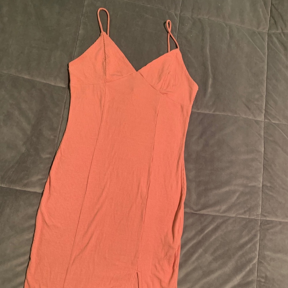 Slit bodycon dress